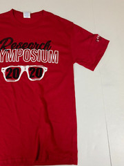 Research Symposium Mens t shirt S red Graphic 2020 glasses