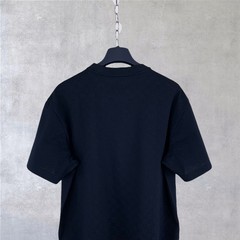 Louis Vuitton LV Embroidery Logo Damier Cotton Pique T-Shirt Blue Size M