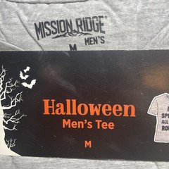 Mission Ridge Halloween T-Shirt size M Gray/I’m Spooky All Year Round -NEW