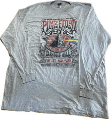 PINK FLOYD-CARNEGIE HALL NY 72-DK SIDE MOON TOUR- LONG SLEEVE T-SHIRT 5X TALL