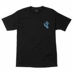Santa Cruz SCREAMING HAND Skateboard T Shirt BLACK