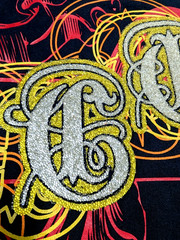 Cezer Men’s 2XL Black T-Shirt Beaded Bling Graphic Y2K Hip Hop