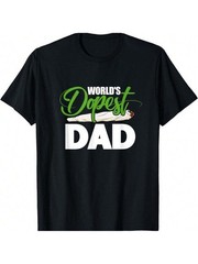 100% Cotton World’s Dopest Dad Funny Fathers Day T-Shirt