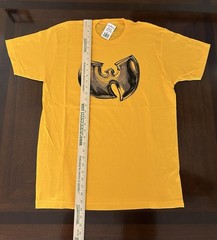 Wu-Tang Clan T-Shirt Graphic Print Rap Tee Yellow Adult Size Large