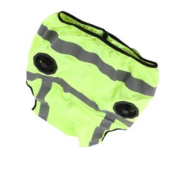 Cool Vest Summer Cooling Fan Waistcoat Air Conditioned Reflective Stripe