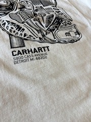 Vintage Carhartt Y2K Graphic Pocket T Shirt 2XL Tall Made In Guatemala