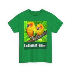 Sun Conures Best Friends Forever T-Shirt Bird Parrot Friendship Love