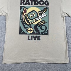 Vintage Rat Dog Music 2001 Band Shirt Live Front & Back Print Large Y2K Brown