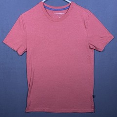 Lucky Brand T-Shirt Men’s Small Coral Slip Hem Short Sleeve Crewneck Pullover