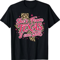 She’s from Texas I Can Tell Retro Vintage Texas Girl T-Shirt