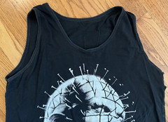 Hellraiser Pinhead Tank Top Black Shirt Size Med/Large Horror Movie READ BELOW