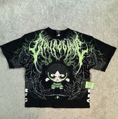 Civil Regime Powerpuff Girls Buttercup Thorn Rush 199X Tee Black Mens 2XL