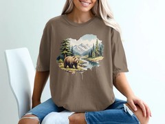 Watercolor Bear Comfort Tee