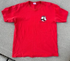 National Bohemian Beer Baltimore Maryland Tee Mens L Red Shirt Y2K Pleasant