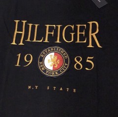 Tommy Hilfiger Oversized T-Shirt Navy Blue Gold (Measurements in Desc.) $49.50