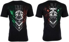 AMERICAN FIGHTER Men’s T-Shirt KENDELTON Athletic Black Biker MMA S-4XL