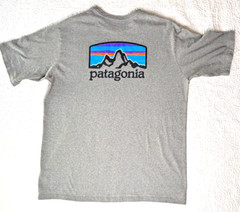 Patagonia Mens Responsibili-tee Tshirt Sze L Grey Regular Fit Blended Fabric EUC