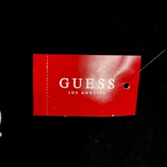 GUESS Los Angeles Men’s Short Sleeve T-Shirt Size LARGE Black w/White Cotton NEW