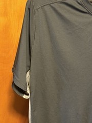 Nike Football Dri-Fit Shirt Mens Large Gray Vertical Graphic Tee