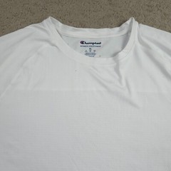 Champion Authentic Athletic Wear Men Crew Neck Short Sleeves T-Shirt XL White