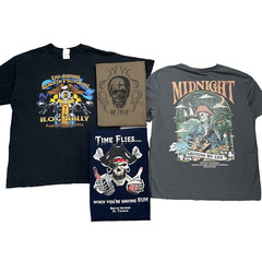 T Shirt Lot of 4 Mens Large Mix Brands Outdoor Workwear Biker Moto Grunge Skate