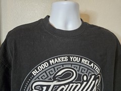 Shaka Wear Family First Tshirt Adult Size 2XL Black Heavyweight 100% Cotton
