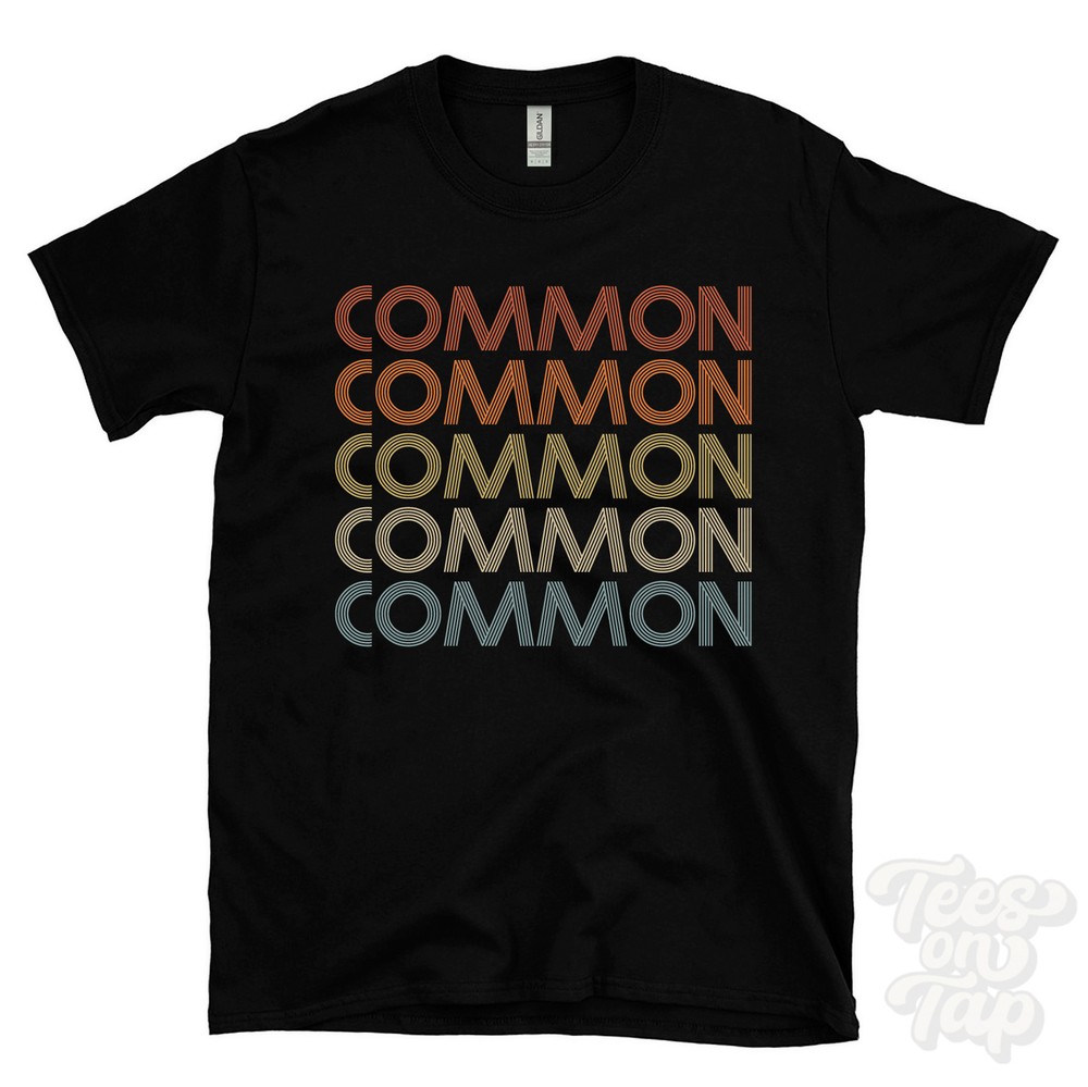 COMMON REPEATED RETRO STYLE T-SHIRT mens & womens novelty cool name gift