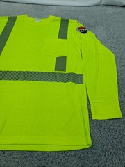 Pepsi Wearguard Aramark Reflective Shirt Safety Workwear Long Sleeve Neon Medium