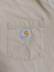 Older Distressed Carhartt Tee Men’s M 100% Cotton Pit 21 Length 27 Flaws