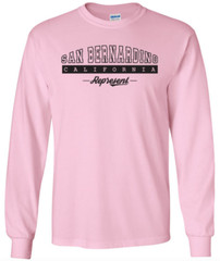 San Bernardino California State T-Shirt Long Sleeve Graphic Tees Unisex apparel
