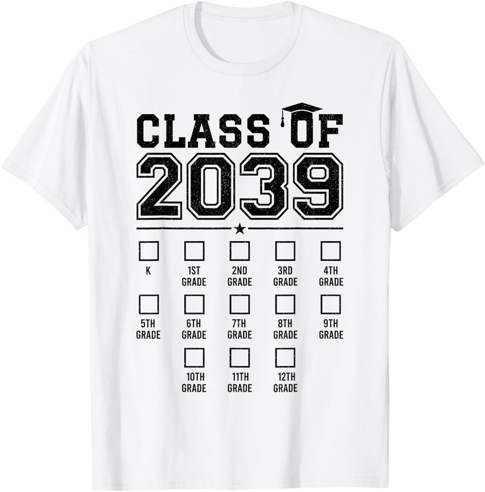 Class of 2039 Growing with me First Day of School Graduation T-Shirt