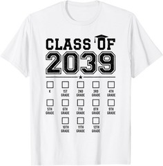 Class of 2039 Growing with me First Day of School Graduation T-Shirt
