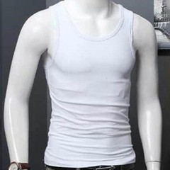 Men’s Comfort-Fit Sleeveless Tank Top Featuring U-Neck for Daily Fitness Wear