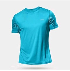 Unisex Atheltic Cut, Training Shirt Breathable Elastic Fitness Gym T Shirt