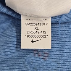 Nike x Hello Kitty Men Shirt XL Blue Graphic University Logo Center Swoosh Logo