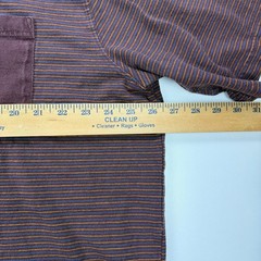 Carhartt Shirt Mens 2XL XXl REd Striped Crew Neck Original Fit Pockets