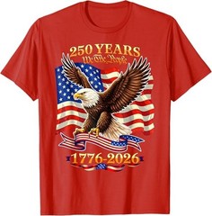 250 Years American 1776 2026 250th USA Birthday 4th of July T-Shirt