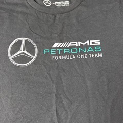 Mercedes AMG Petronas F1 Mens Graphic T-Shirt Black Size M