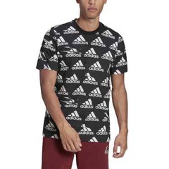NWT ADIDAS Big & Tall Men’s All Over Print Athletic Shirt Black White
