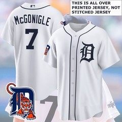 🔥NEW – Kevin #7 McGonigle Detroit Baseball Name & Number Player Print Gift Fan
