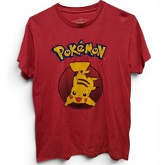 Pokémon Pikachu, Mens Red Graphic T- Shirt- Size Extra Large