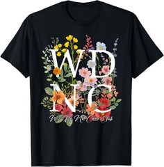 Retro Floral WDNC We Do Not Care Club – WDNC T-Shirt