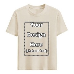 Custom Adult T-Shirt – Front & Back Print with Your Image – Personalized Design