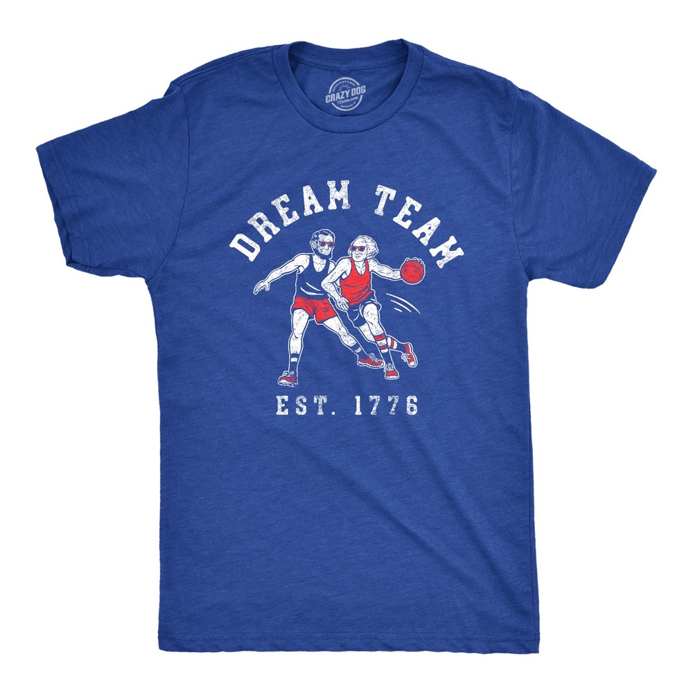 Mens Dream Team 1776 T Shirt Funny George Washington Abe Lincoln Graphic Tee