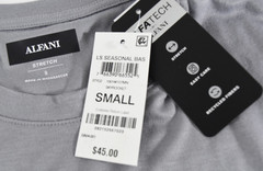 Alfani Men’s T-Shirt New S M L XL XXL 3XL Gray Standard Stretch Basic Knit Solid