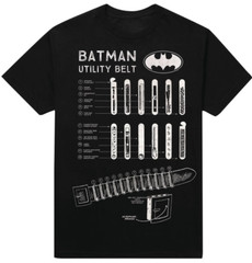 Batman Utility Belt Black Tee Shirt T-Shirt M Medium