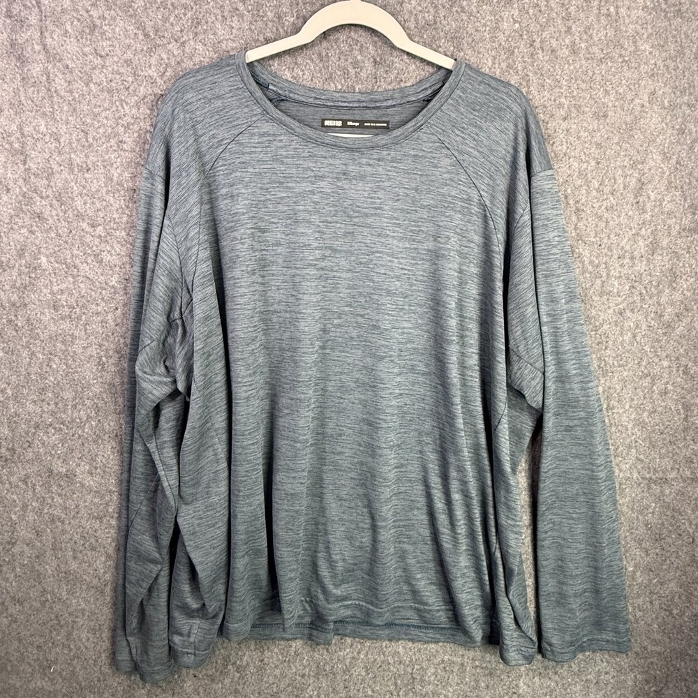 REI Co-op Men’s T-Shirt Gray 3XL 100% Polyester Machine Washable