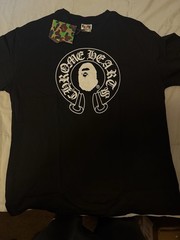 A Bathing Ape BAPE Men’s M Black Graphic Logo Crew Neck Short Sleeve T-Shirt