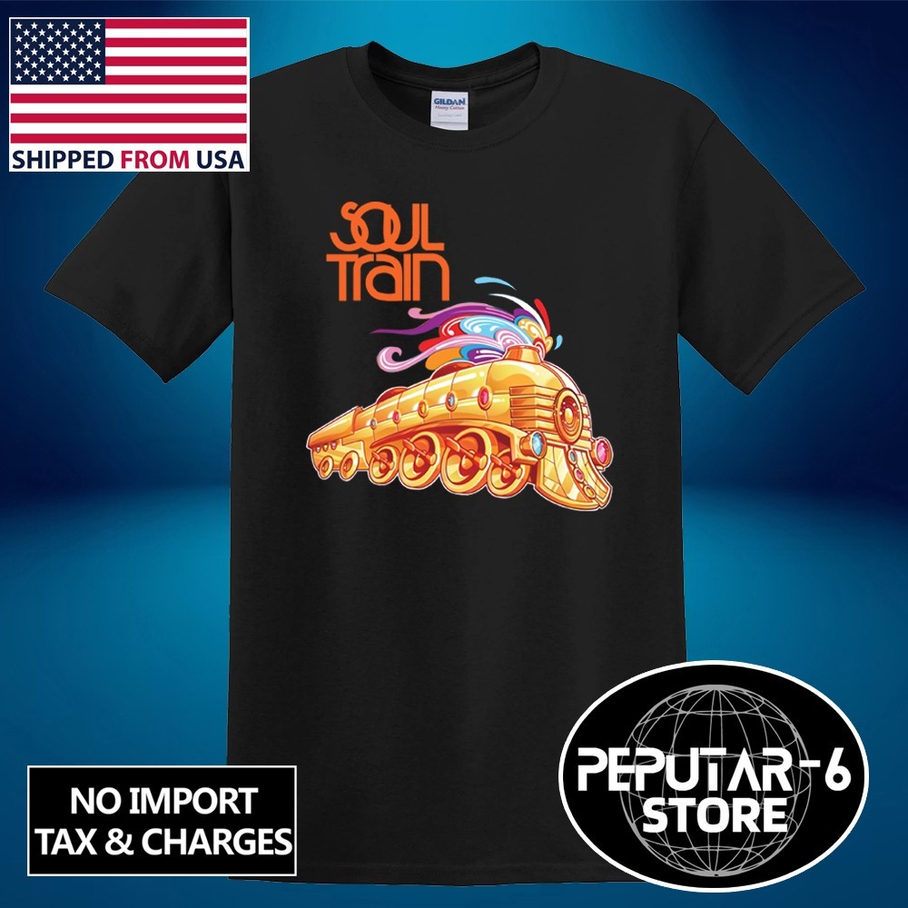 Soul Train TV Show Men’s Black Navy Size S-5XL