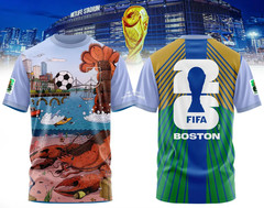 Boston FIFA World Cup 2026 Commemorative 3D T-Shirt